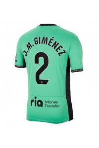 Fotbalové Dres Atletico Madrid Jose Gimenez #2 Třetí Oblečení 2023-24 Krátký Rukáv